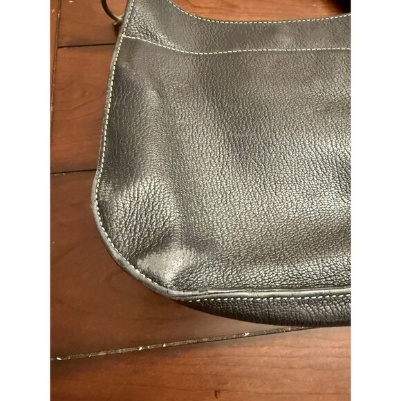 Lauren Ralph Lauren Rare Convertible Black Leather Shoulder Cross Body Bag - Picture 9 of 11